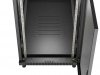 Lanberg Szafa instalacyjna rack stojąca 19 22U 600x1200 czarna drzwi   perforowane (flat pack)